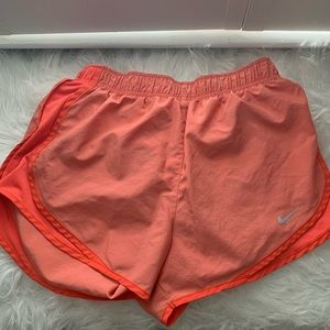 Coral Nike Track Shorts